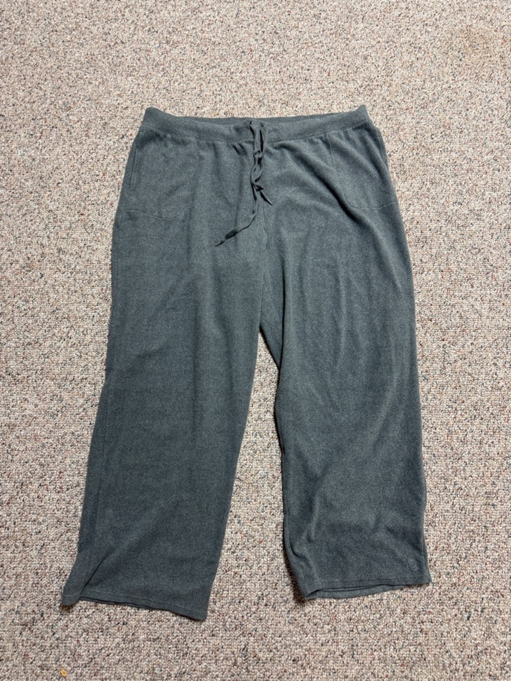 Cuddl Duds Women's Dark Gray Knit Pajama Pants